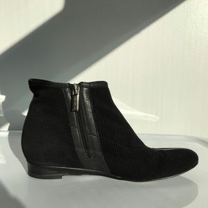 Aquatalia Black Suede Booties